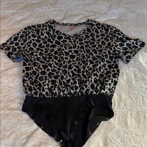 Smash + Tess Lexi Leopard Print Bodysuit - Small